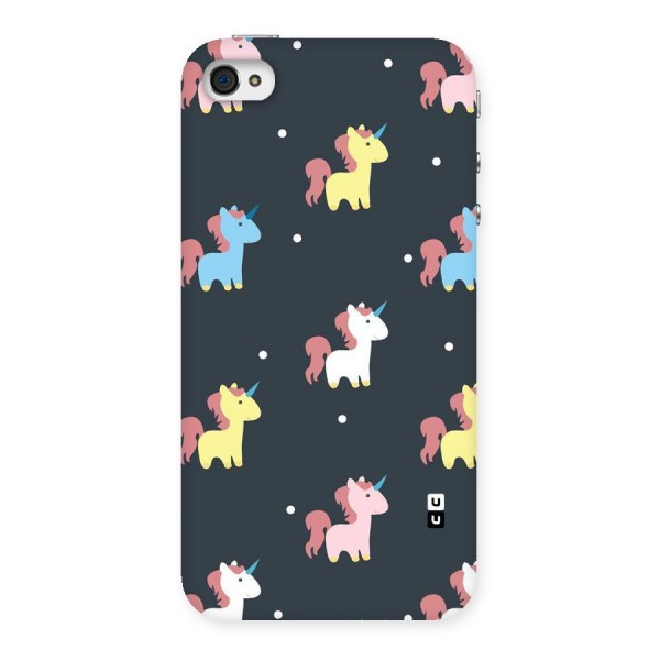 Unicorn Pattern Back Case for iPhone 4 4s