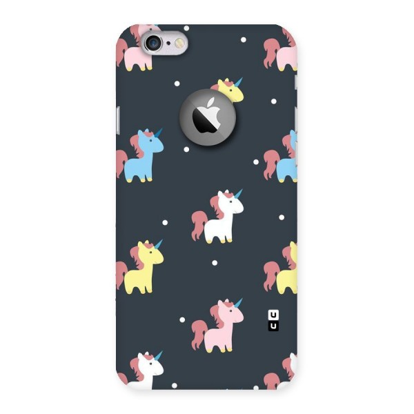 Unicorn Pattern Back Case for iPhone 6 Logo Cut