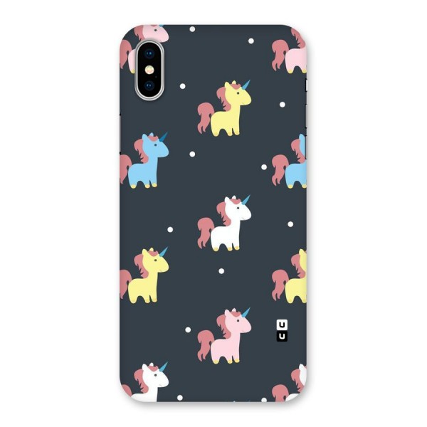 Unicorn Pattern Back Case for iPhone X