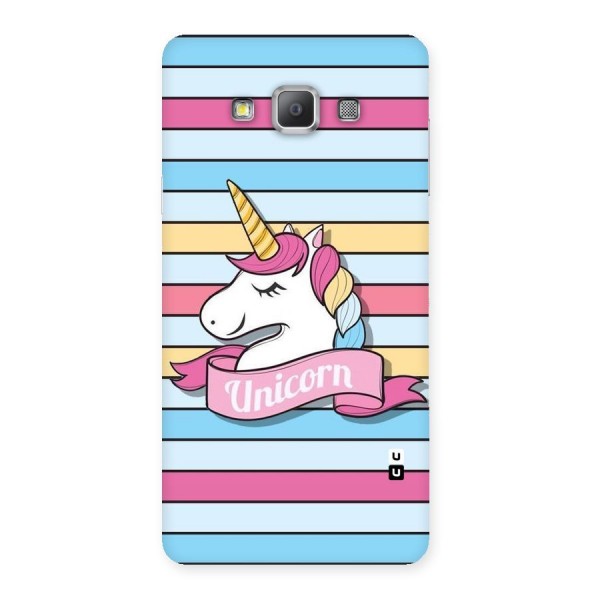 Unicorn Stripes Back Case for Galaxy A7