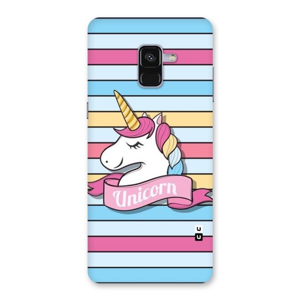 Unicorn Stripes Back Case for Galaxy A8 Plus