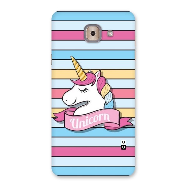 Unicorn Stripes Back Case for Galaxy J7 Max