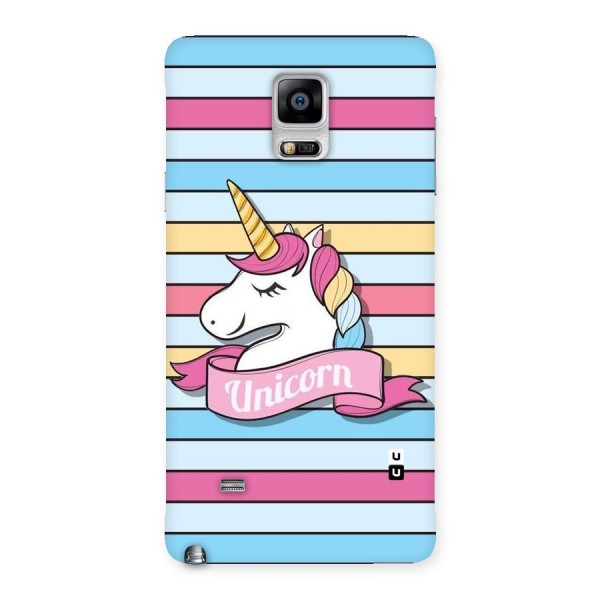 Unicorn Stripes Back Case for Galaxy Note 4