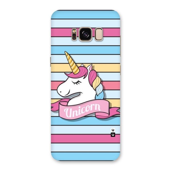 Unicorn Stripes Back Case for Galaxy S8