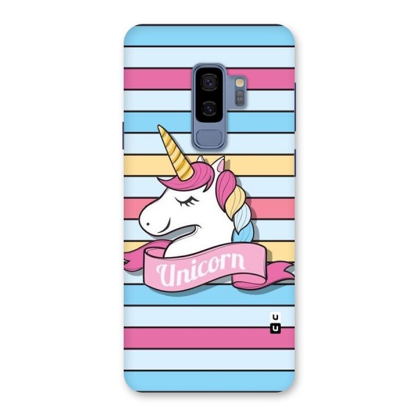 Unicorn Stripes Back Case for Galaxy S9 Plus