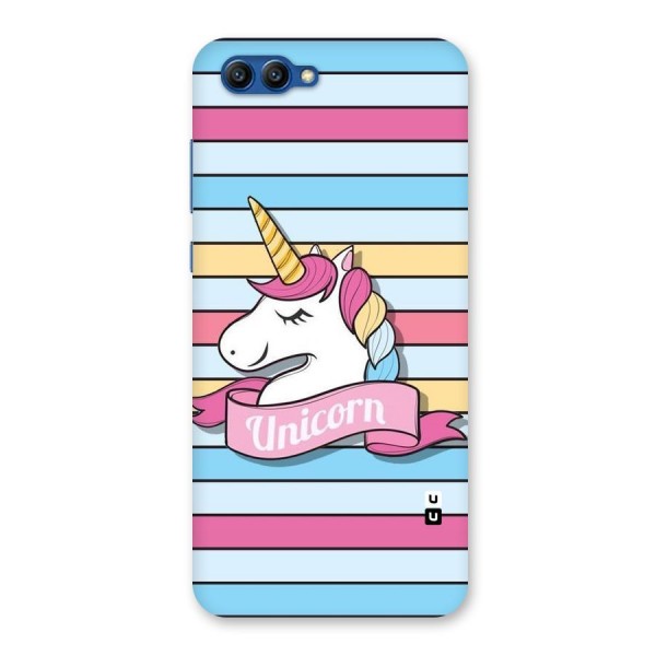 Unicorn Stripes Back Case for Honor View 10