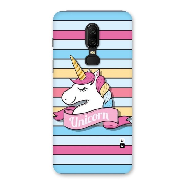 Unicorn Stripes Back Case for OnePlus 6