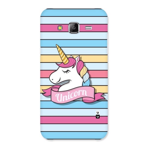 Unicorn Stripes Back Case for Samsung Galaxy J2 Prime