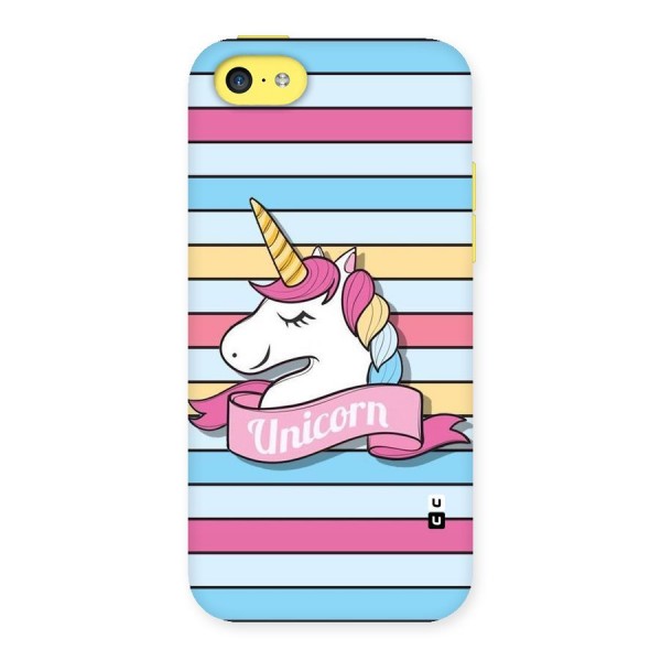 Unicorn Stripes Back Case for iPhone 5C