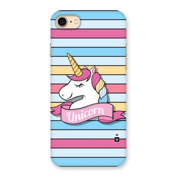 Unicorn Stripes Back Case for iPhone 7