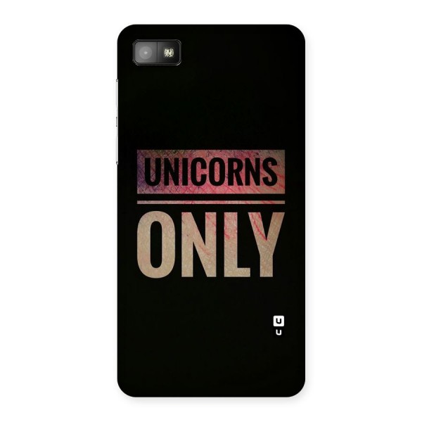 Unicorns Only Back Case for Blackberry Z10