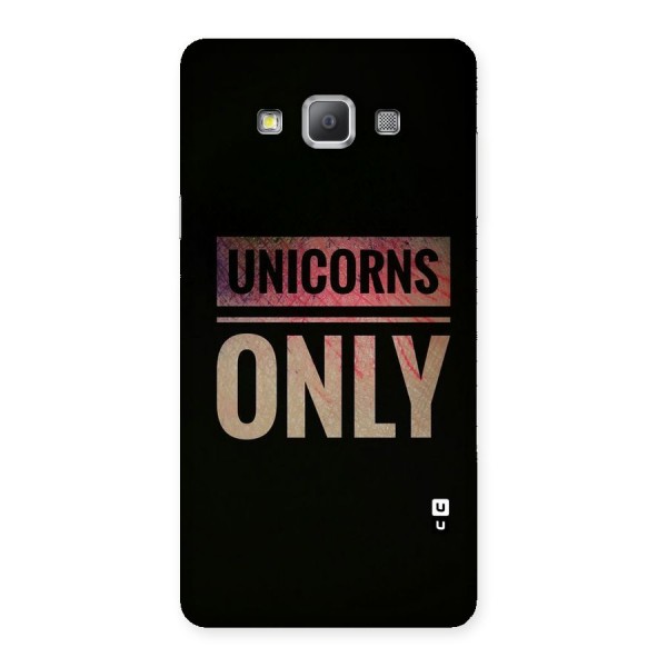 Unicorns Only Back Case for Galaxy A7