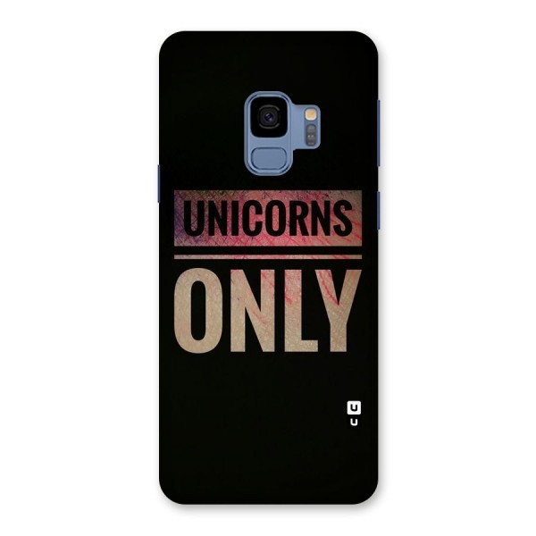 Unicorns Only Back Case for Galaxy S9