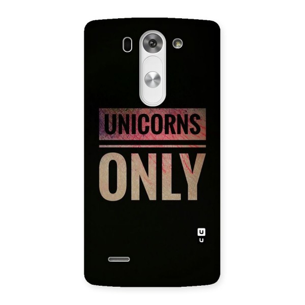 Unicorns Only Back Case for LG G3 Beat