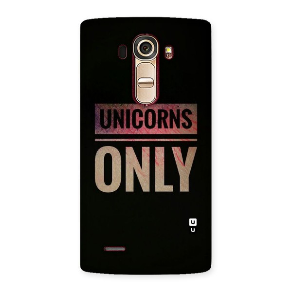 Unicorns Only Back Case for LG G4