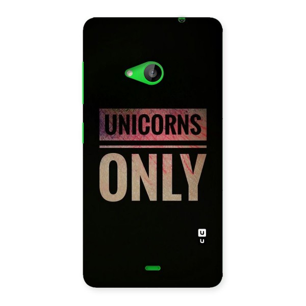 Unicorns Only Back Case for Lumia 535