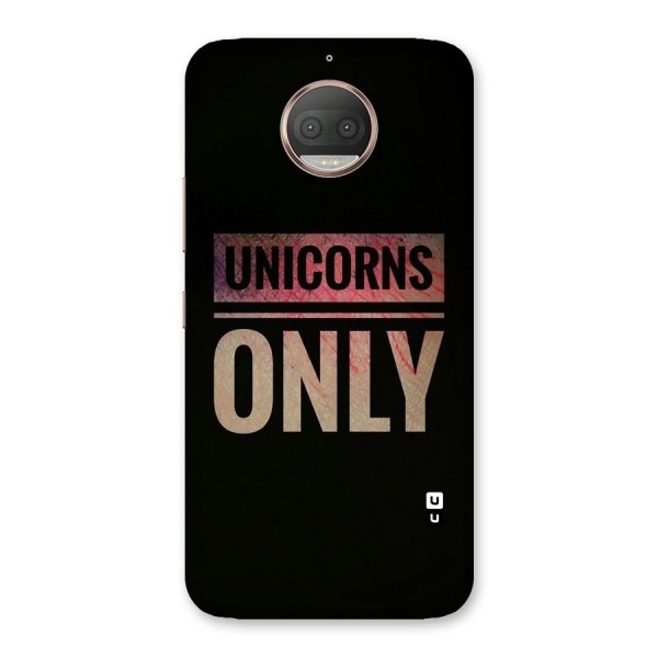 Unicorns Only Back Case for Moto G5s Plus