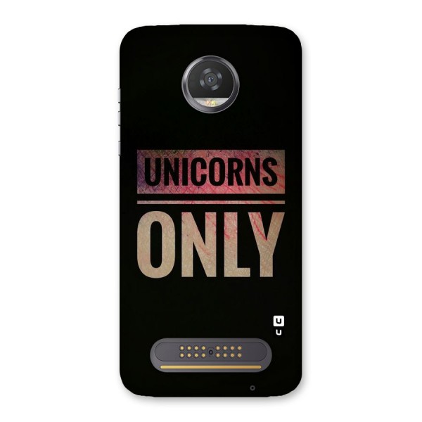Unicorns Only Back Case for Moto Z2 Play