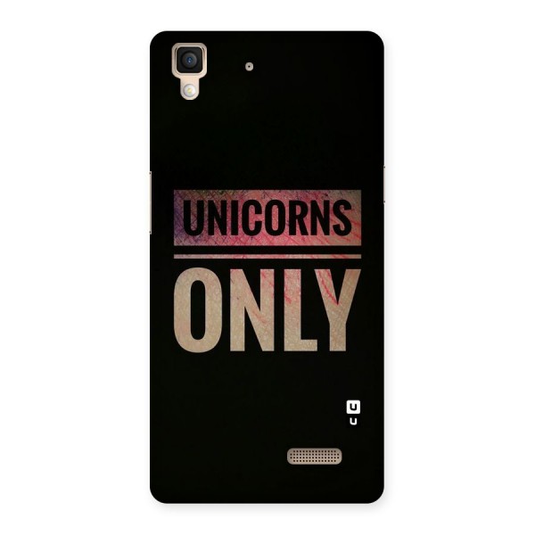 Unicorns Only Back Case for Oppo R7