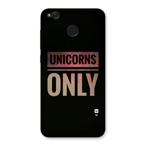 Unicorns Only Back Case for Redmi 4