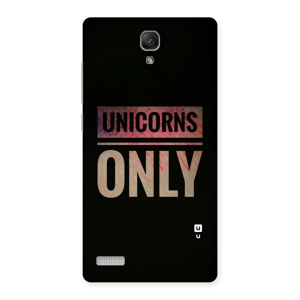 Unicorns Only Back Case for Redmi Note
