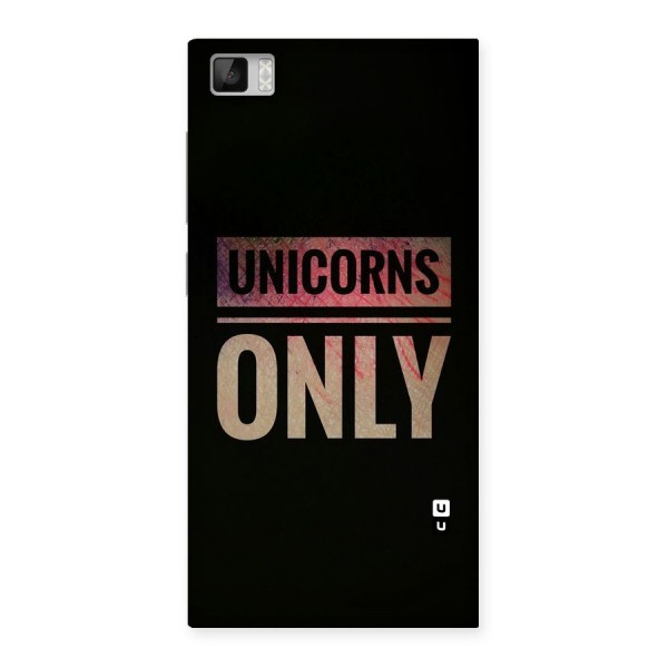 Unicorns Only Back Case for Xiaomi Mi3