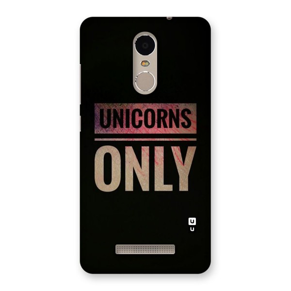 Unicorns Only Back Case for Xiaomi Redmi Note 3