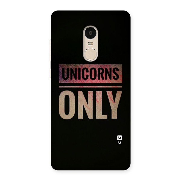 Unicorns Only Back Case for Xiaomi Redmi Note 4