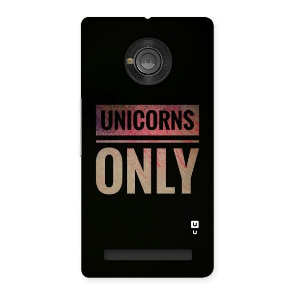 Unicorns Only Back Case for Yu Yunique