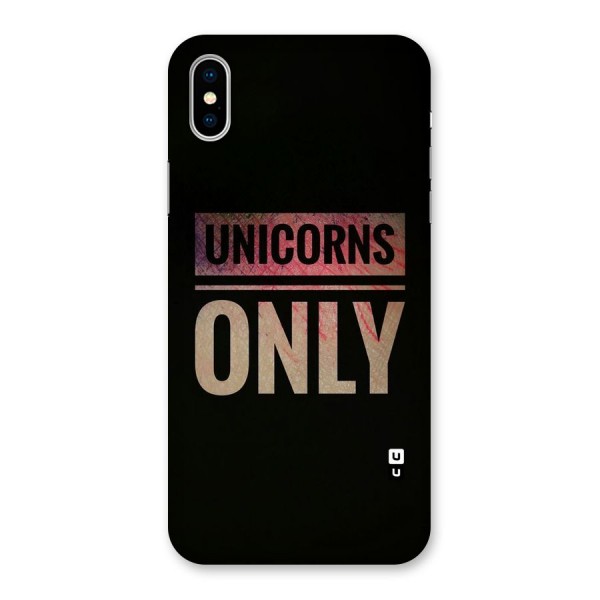Unicorns Only Back Case for iPhone XS