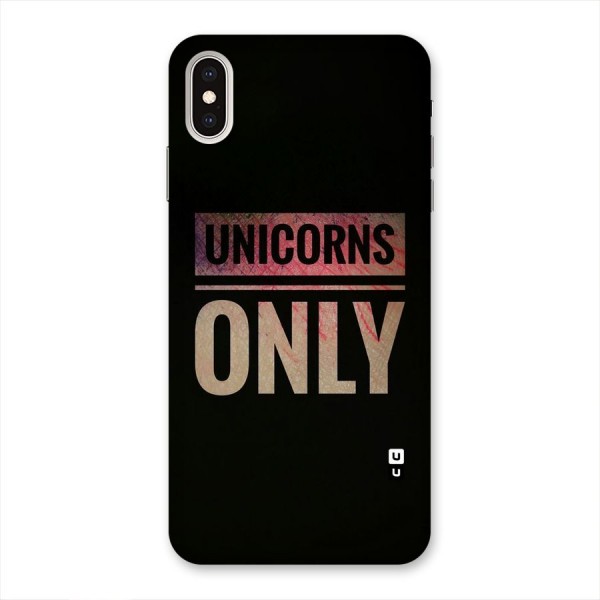 Unicorns Only Back Case for iPhone XS Max
