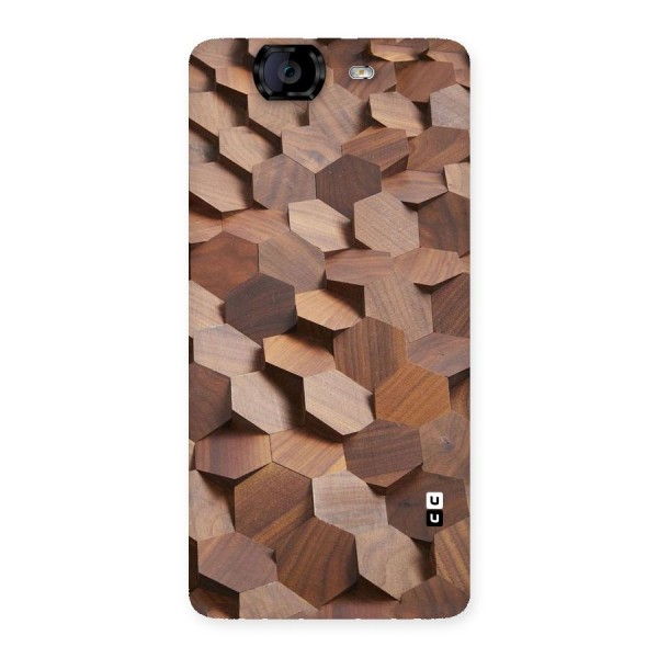 Uplifted Wood Hexagons Back Case for Canvas Knight A350