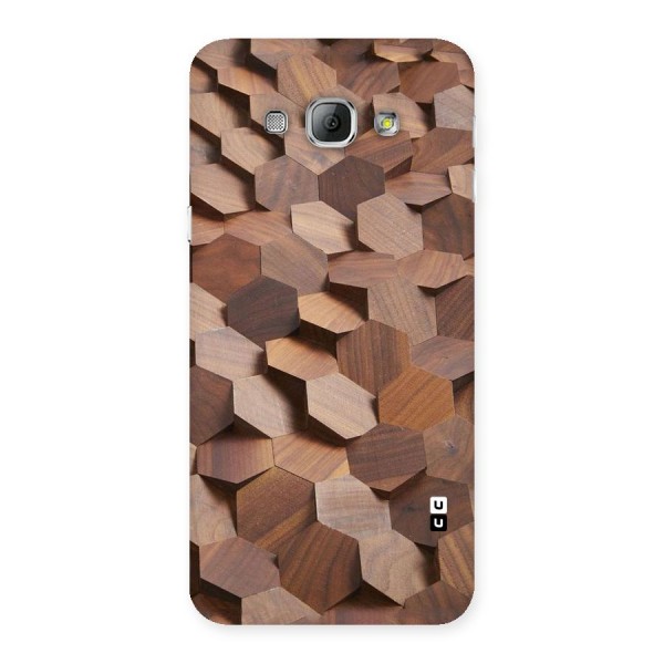 Uplifted Wood Hexagons Back Case for Galaxy A8