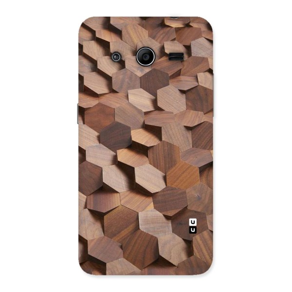 Uplifted Wood Hexagons Back Case for Galaxy Core 2