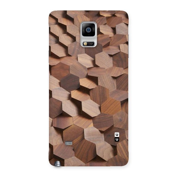 Uplifted Wood Hexagons Back Case for Galaxy Note 4