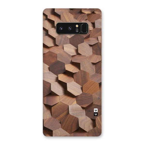 Uplifted Wood Hexagons Back Case for Galaxy Note 8