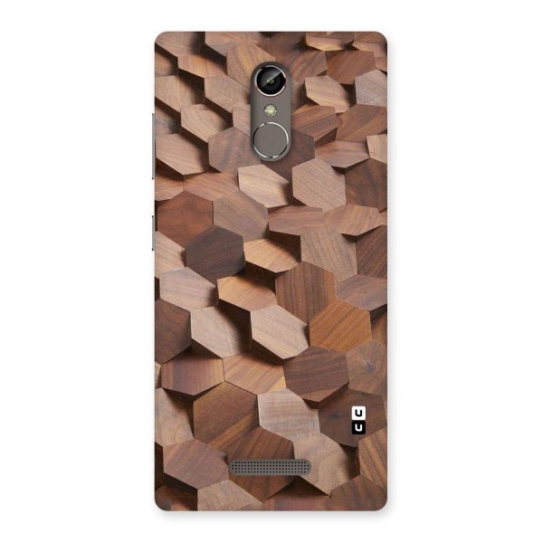 Uplifted Wood Hexagons Back Case for Gionee S6s