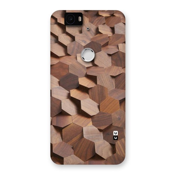Uplifted Wood Hexagons Back Case for Google Nexus-6P