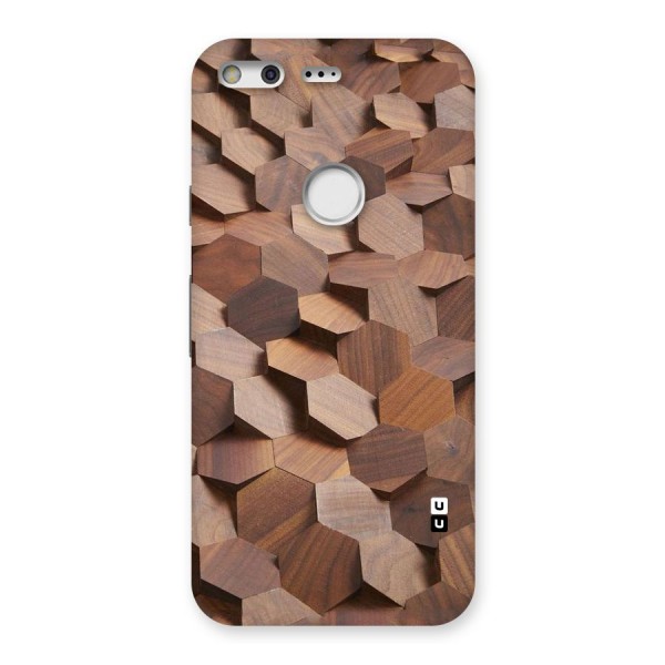 Uplifted Wood Hexagons Back Case for Google Pixel
