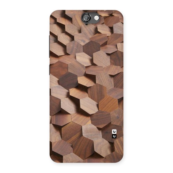 Uplifted Wood Hexagons Back Case for HTC One A9