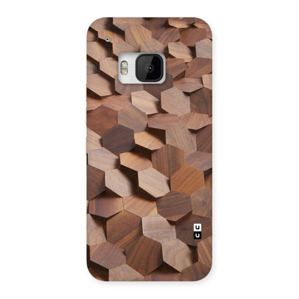 Uplifted Wood Hexagons Back Case for HTC One M9