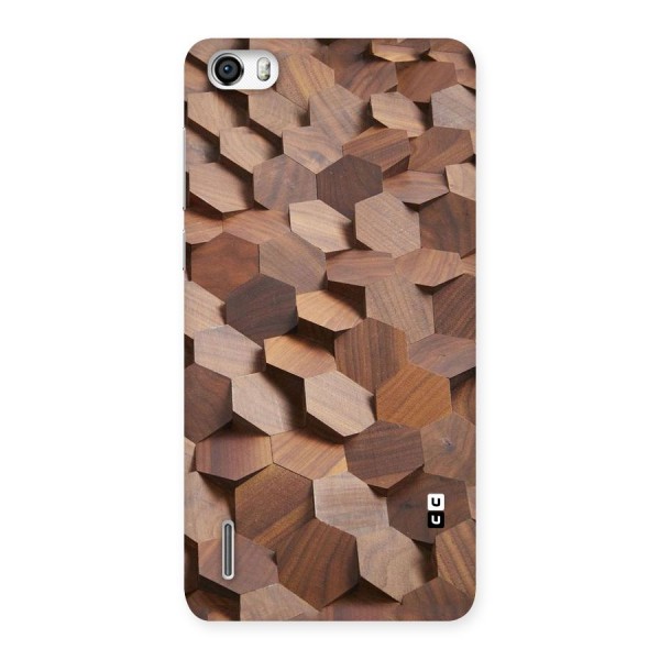 Uplifted Wood Hexagons Back Case for Honor 6
