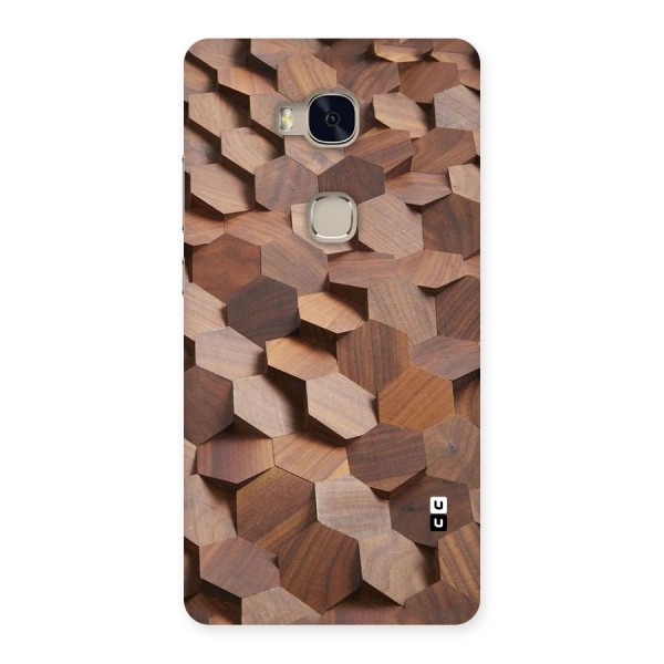 Uplifted Wood Hexagons Back Case for Huawei Honor 5X
