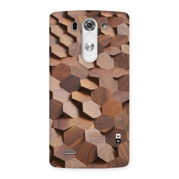 Uplifted Wood Hexagons Back Case for LG G3 Mini