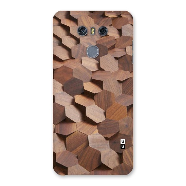 Uplifted Wood Hexagons Back Case for LG G6