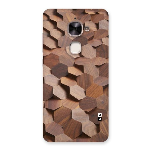 Uplifted Wood Hexagons Back Case for Le 2