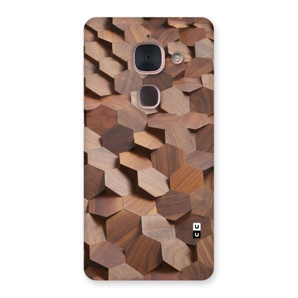 Uplifted Wood Hexagons Back Case for Le Max 2
