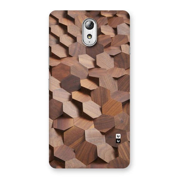 Uplifted Wood Hexagons Back Case for Lenovo Vibe P1M