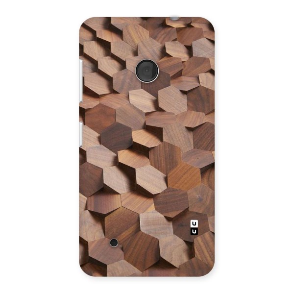 Uplifted Wood Hexagons Back Case for Lumia 530