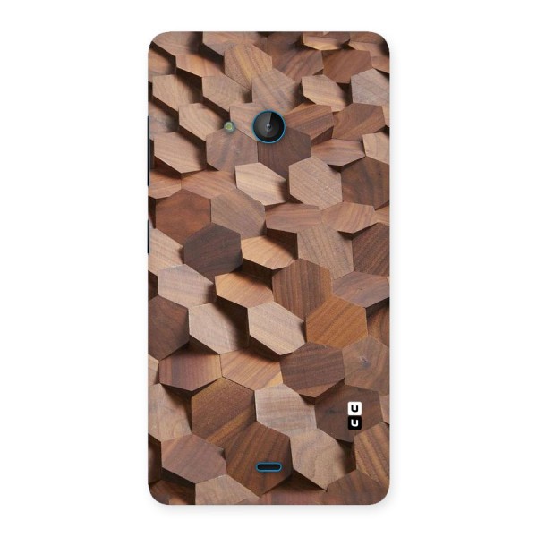 Uplifted Wood Hexagons Back Case for Lumia 540